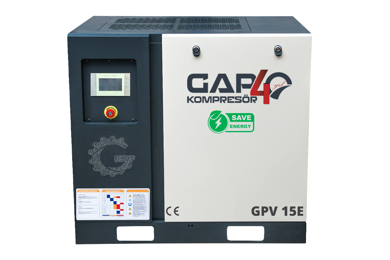 15 Hp İnvertörlü Vidalı Hava Kompresörü