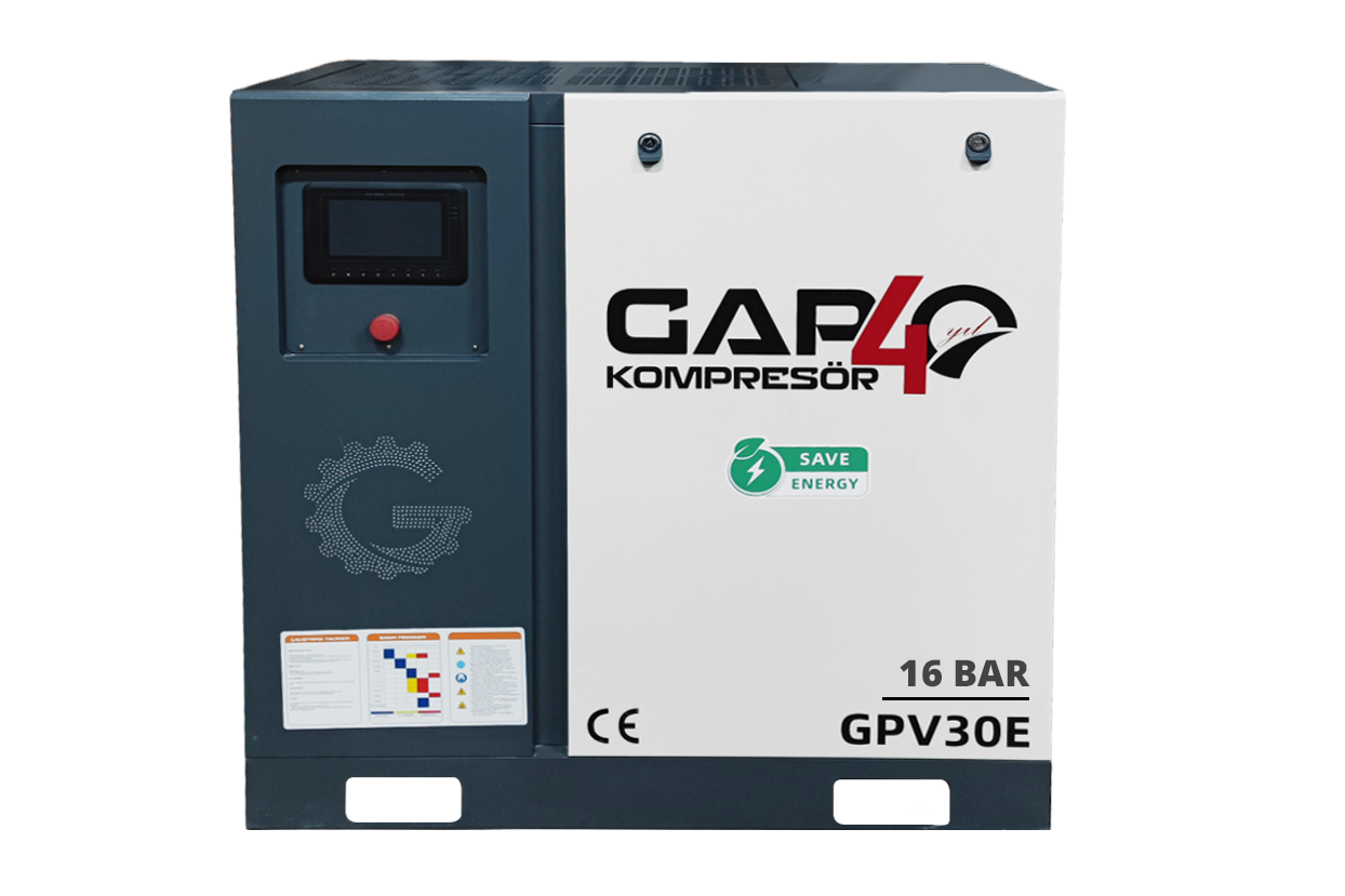 16 Bar 30 Hp 1000 lt İnvertörlü  Vidalı Hava Kompresörü