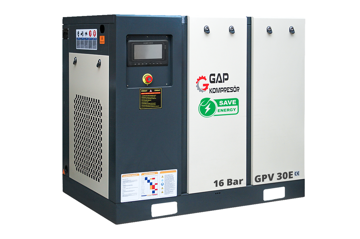 16 Bar 30 Hp 1000 lt İnvertörlü  Vidalı Hava Kompresörü