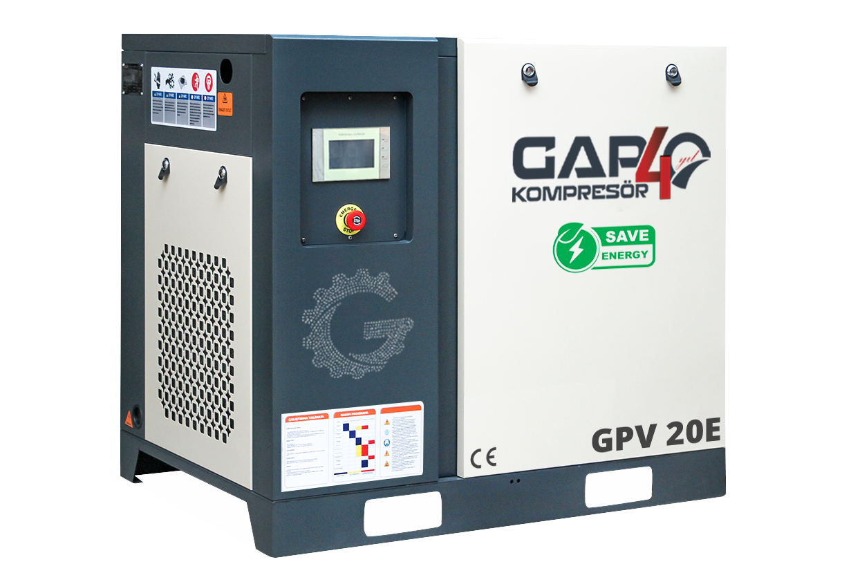 20 Hp İnvertörlü Vidalı Hava Kompresörü