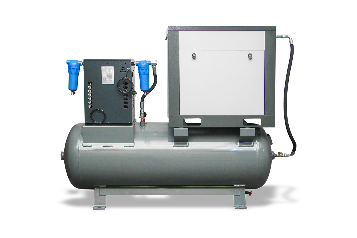 10 Hp 500 Litre Depo Üstü Vidalı Hava Kompresörü